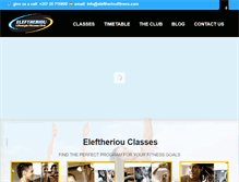 Tablet Screenshot of eleftherioufitness.com